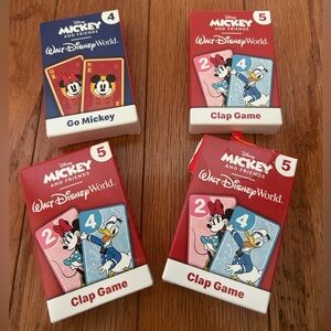 Set of 4 Disney card games